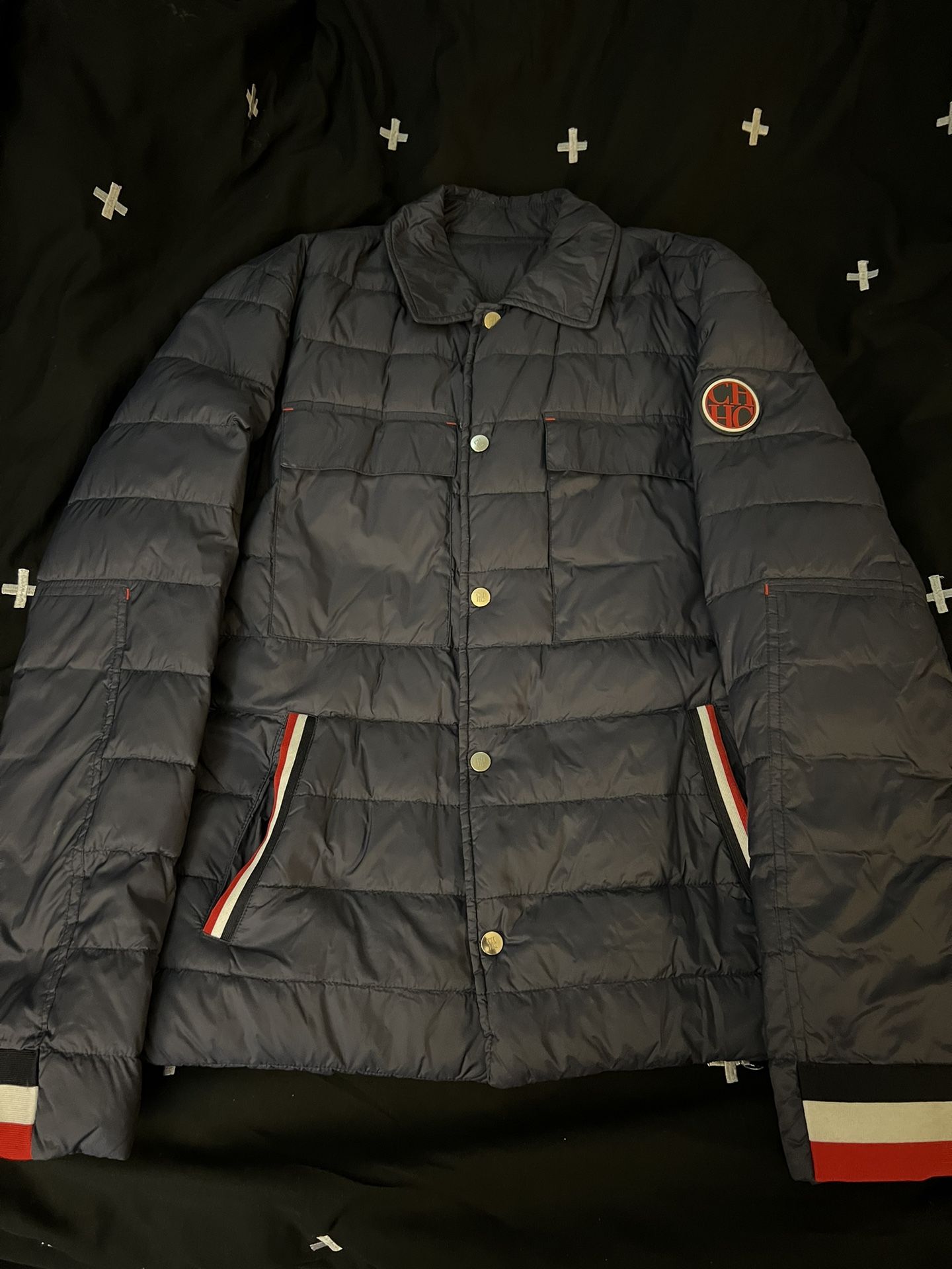 Carolina Herrera Puffer Jacket Men Size Small Reversible