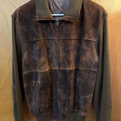 Men’s Leather Jacket Italy Size M