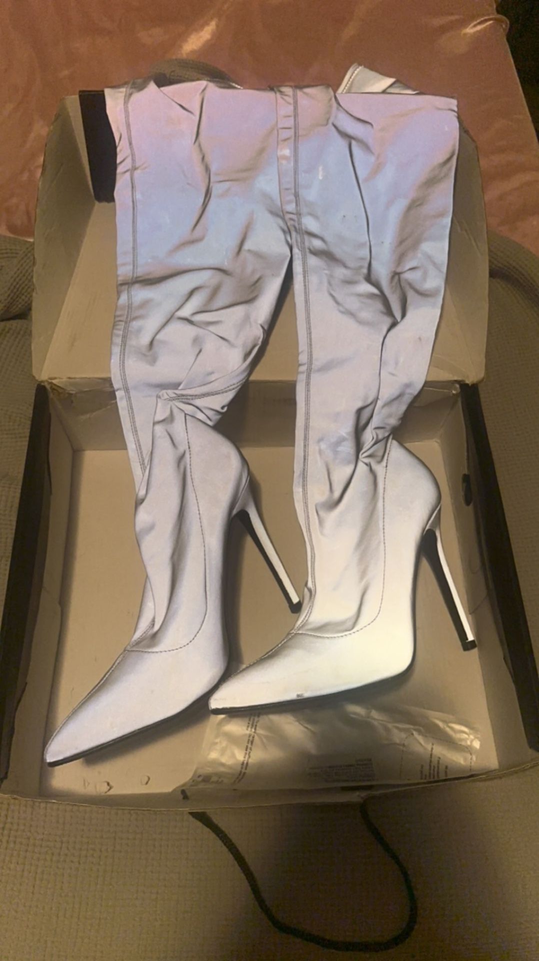 Reflective Thigh Boots 