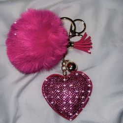 Hot pink Keychain