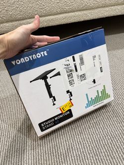 Vondynote Pair of Studio Monitor Stands Desk Clamp Speaker Stands