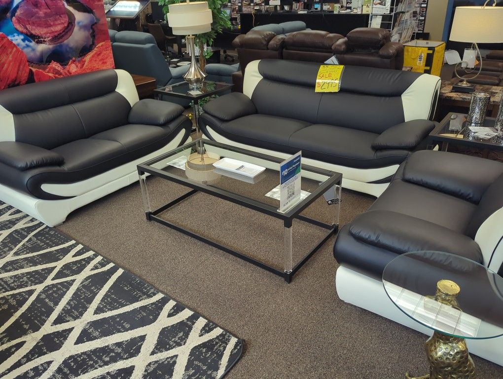 LIVING ROOMS SET 3PCS SOFA, LOVESEAT AND CHAIR