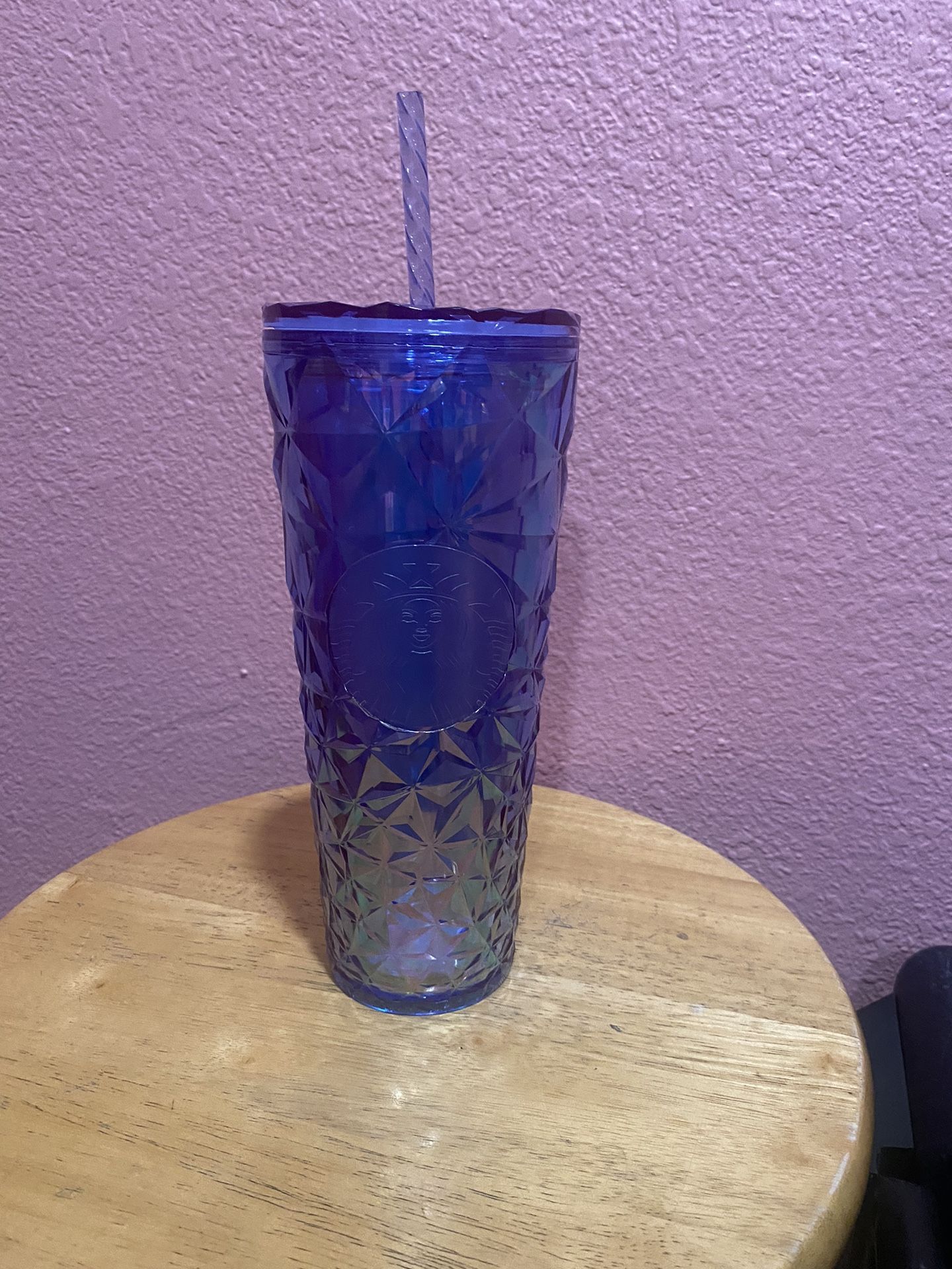 New Starbucks Purple Prism 24 OZ Cold Cup