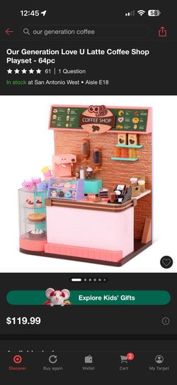 Our Generation Coffee Toy