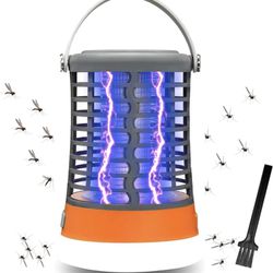 Bug Zapper Outdoor Bug Repellent Rechargeable Camping Lamp Waterproof Mosquito Killer Fly Trap Mosquito Repellent Portable Bug Zapper for Outdoor, Pat