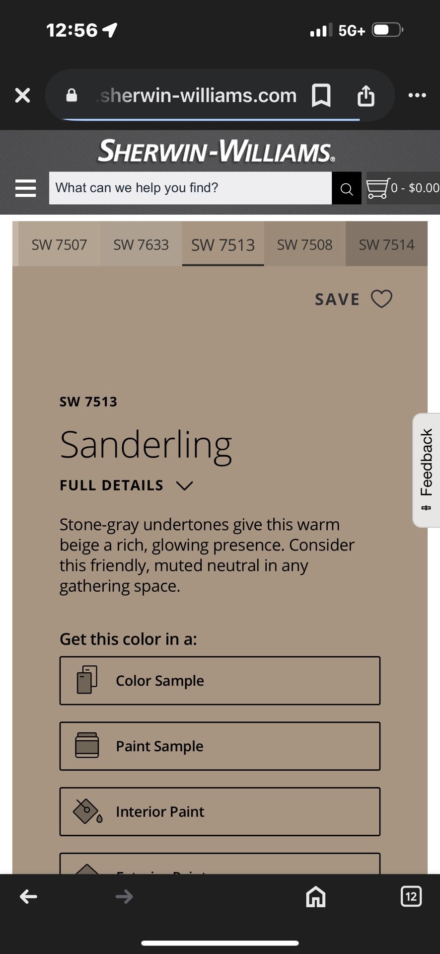 Sherwin Williams Sanderling Color Exterior Paint