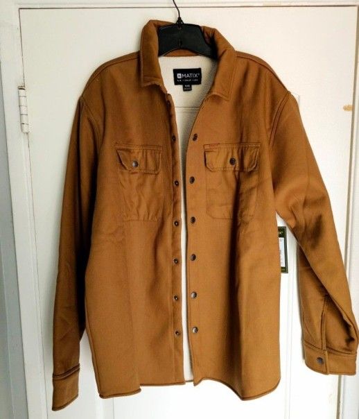 Men's Jacket XL Sherpa Brown
