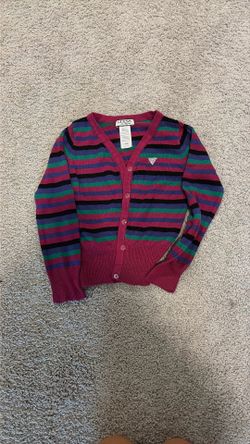 kids guess striped cardigan 