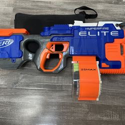 Hyperfire Elite Nerf Gun With 25 Bullet Magazine 