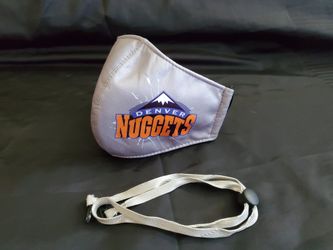 Denver Nuggets Face Mask & Lanyard 2pc Set NBA