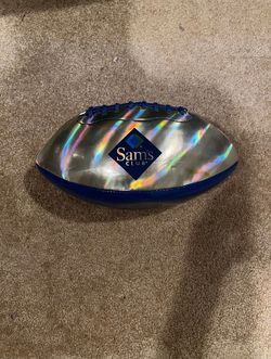 Sams Club Football Promotional promo silver blue rare collectible nfl 7-9 pounds