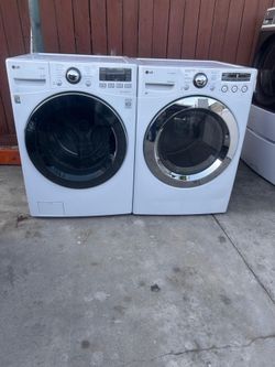 LG WASHER AND ELECTRIC DRYER SET