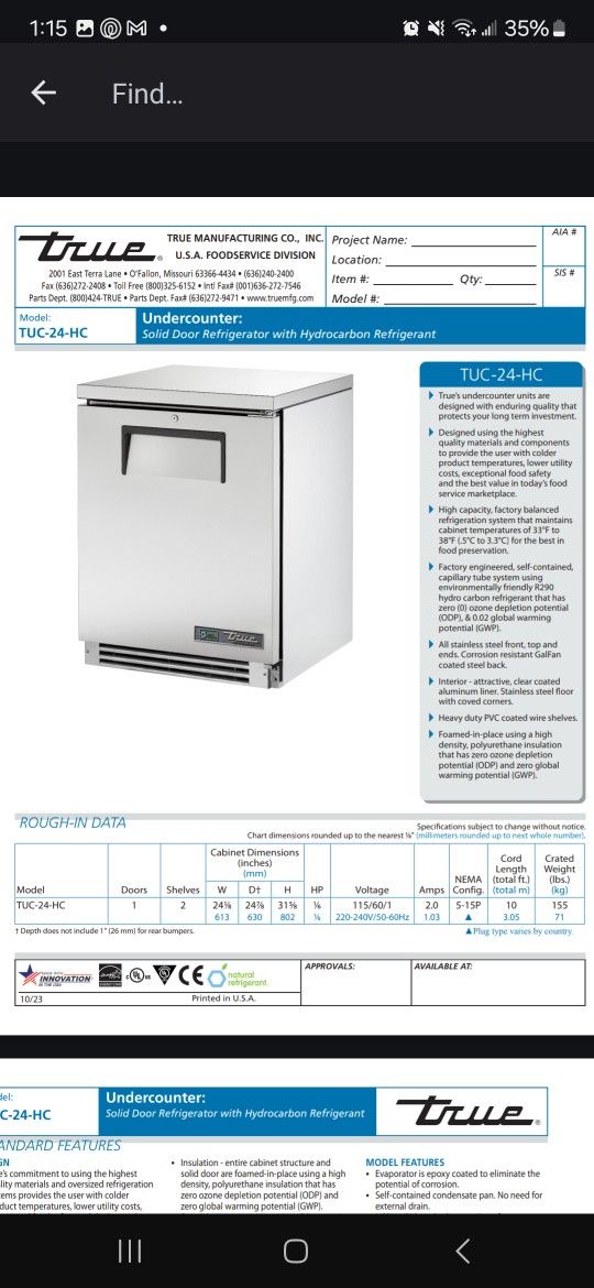 Reach In Cooler