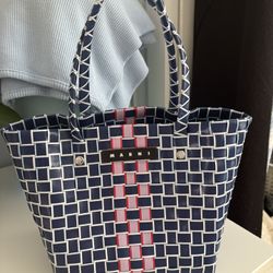 Marni Tropicalia Summer Basket Tote Shoulder Bag With Dust Bag