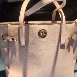 Michael Kors Pink Shoulder Tote Bag