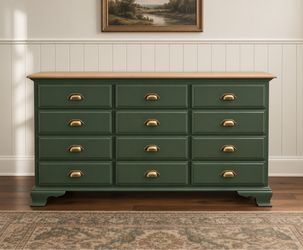 Green farmhouse dresser