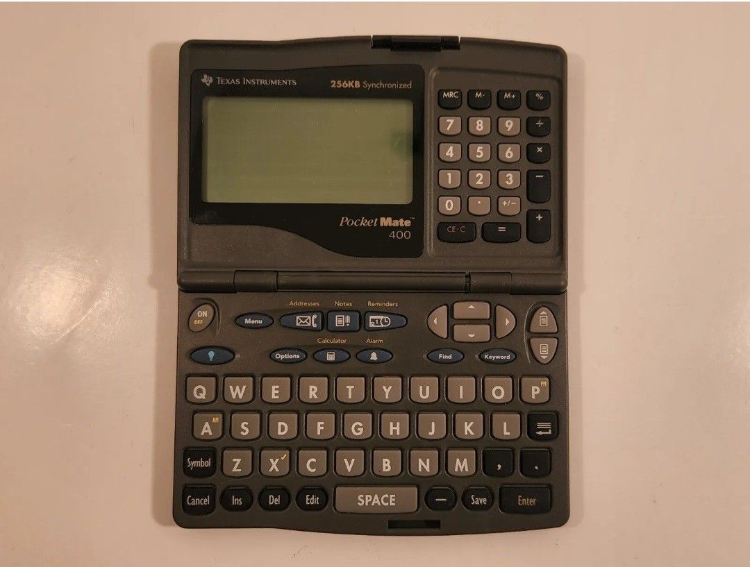 TEXAS INSTRUMENTS POCKET MATE 400 ORGANIZER 256KB SYNCHRONIZED