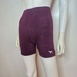 PINK Victoria's Secret Deep Purple Bike Shorts Size XS Yoga Athletic Shorts