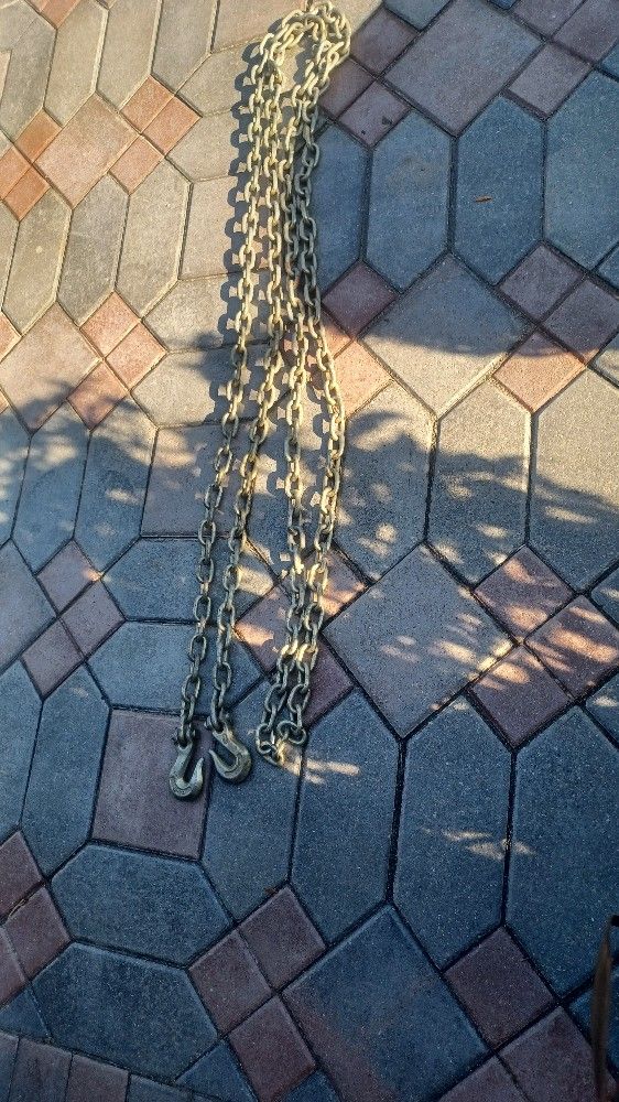20ft Tow HEAVY-DUTY Work Chain 2 Hooks