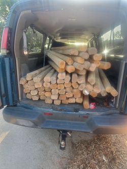 Postes De Madera De 8 Pies 