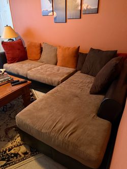 Large Sectional Sofa with swivel chair