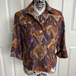 Ruby Rd Women’s Top Shirt 3/4 Sleeve Size 12 petite