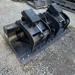 75inch skid steer grapple bucket attachment