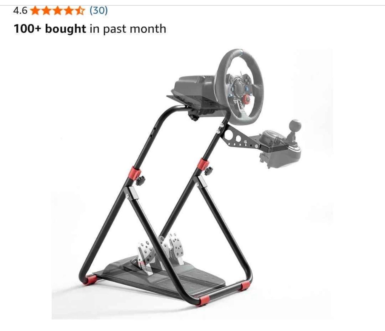 assembled sim racing stand wheel/shifter not included