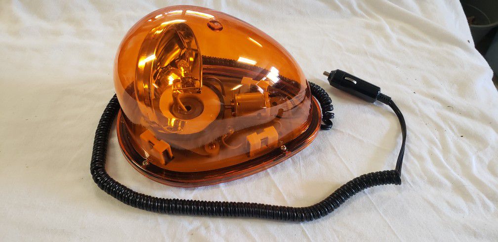 NAPA Lighting Orange Amber Revolving Caution Hazard Strobe Light