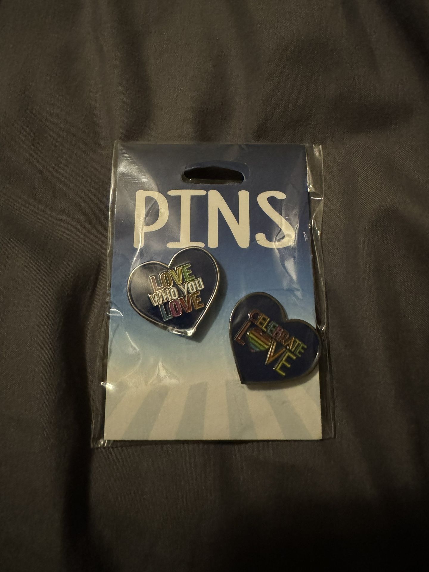 Brand New Rainbow Heart Lapel Pins