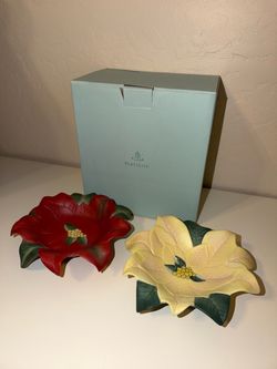 Partylite Poinsettia Pair Candle Holder