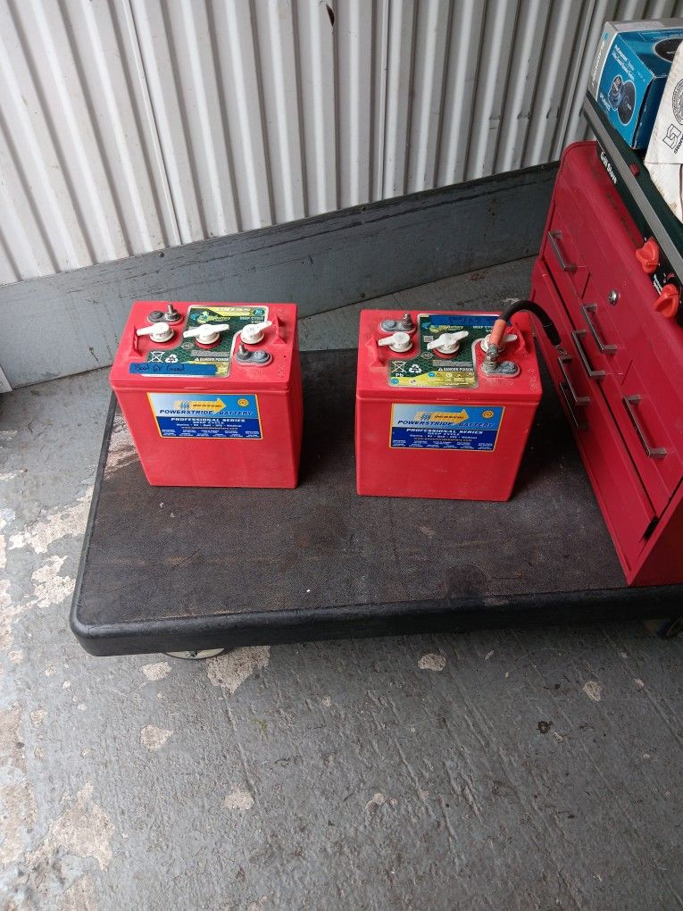 Power Stride Two 6 Volt Battery's Retail Cost $600.00