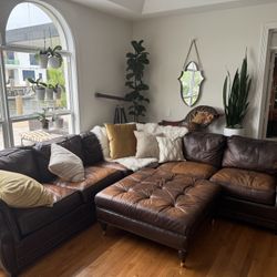 Bernhardt Leather modular Sofa