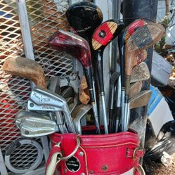 Antique Golf Club Set 