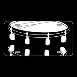 License Plate Novelty Car Front Drums Snare Music Sticks Drum Sticks