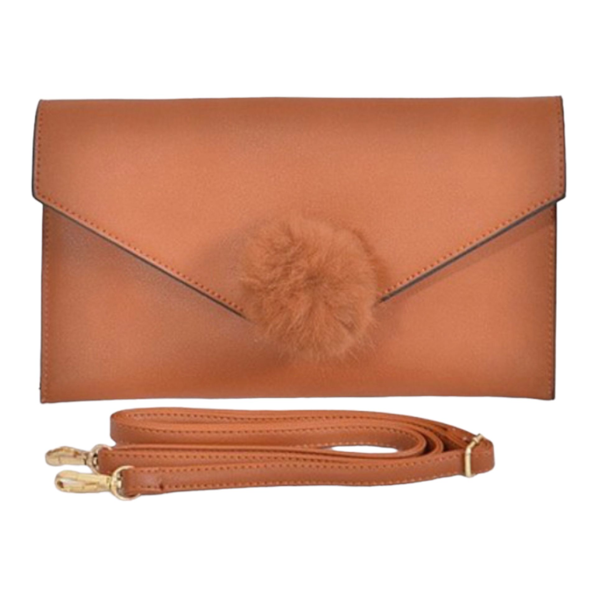 Envelope Clutch- caramel