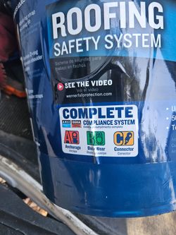 Harness fall protection.