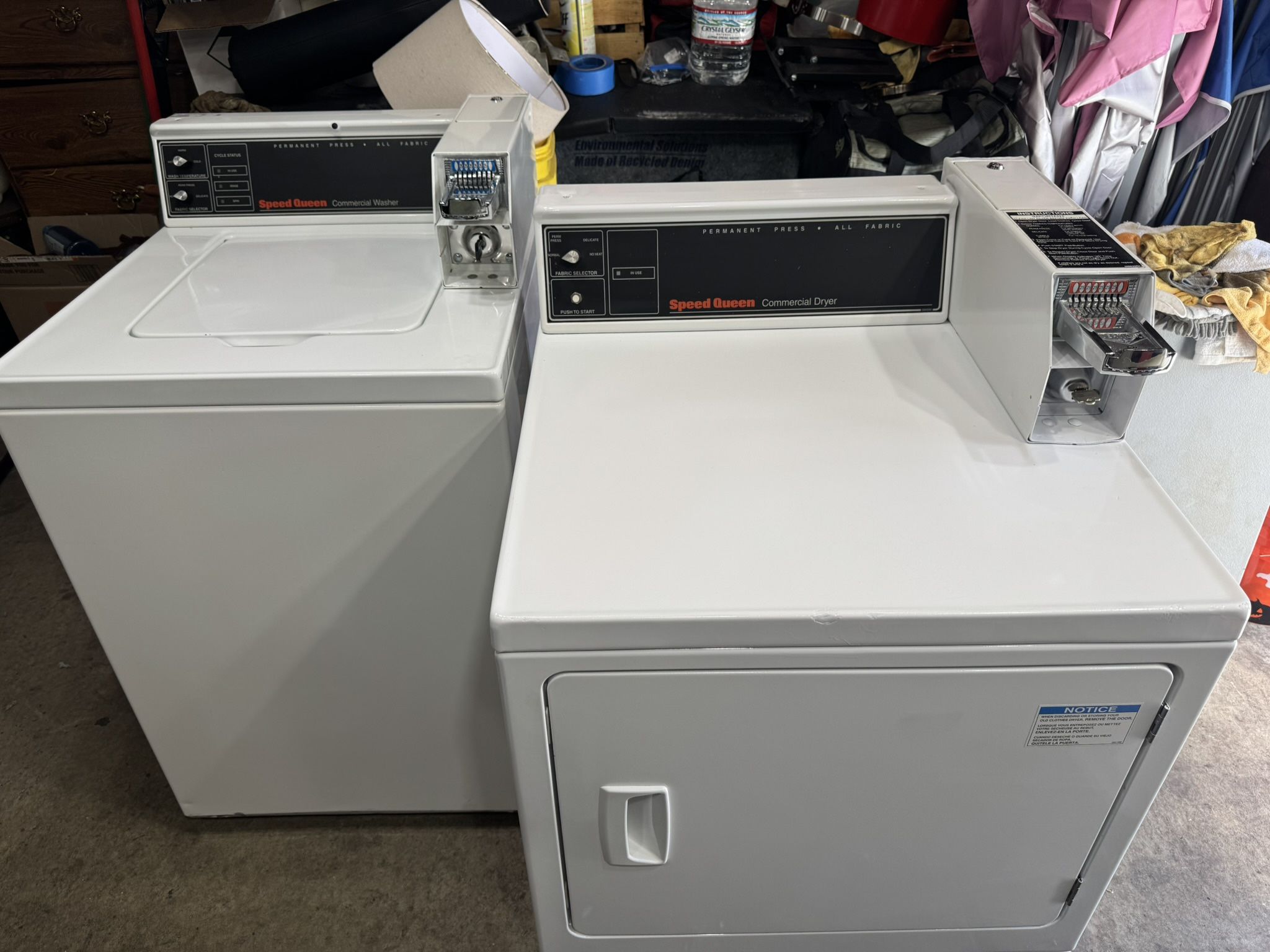 Speedqueen Coín Washer & Coín Gas Dryer 