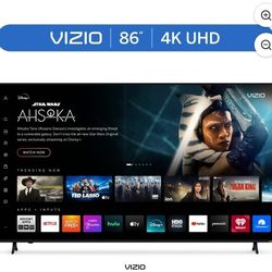 VIZIO 86 Inch 4K UHD LED Smart TV Bluetooth Compatible with Dolby Vision HDR/HDR10+ HLG, DTS Virtual X, HDMI VRR and WiFi 6 Dual-Band (V4K86C-0804)