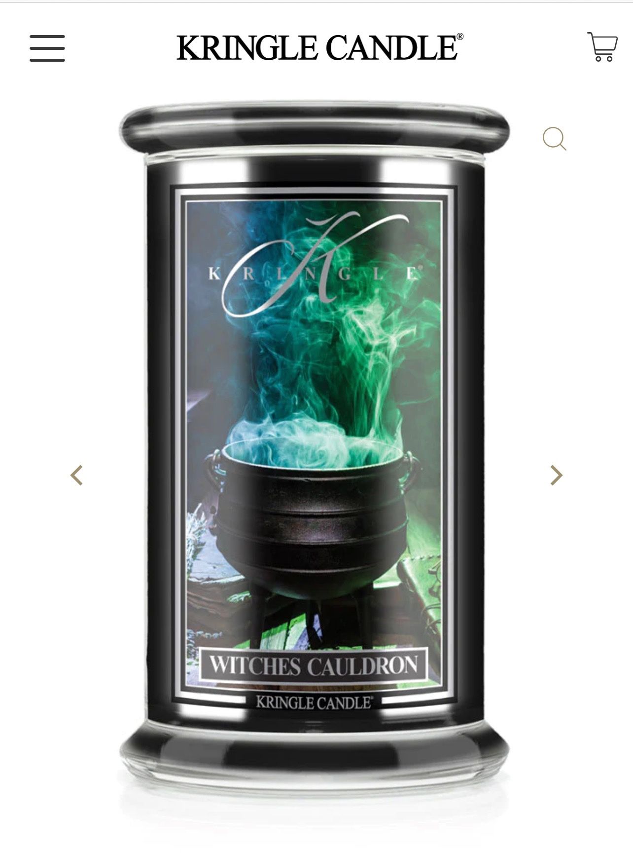 Kringle Candle Witches Cauldron SOLD OUT Halloween 2023 Line