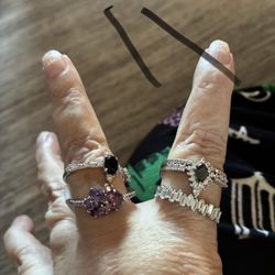 Lot Of Bomb Party Rings 