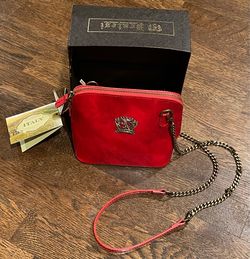 Pratesi Italian Leather Mini Crossbody Bag - brand new