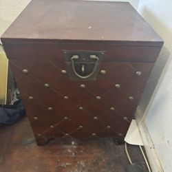 2 Large Wooden End Tables With Storage