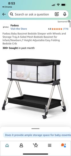 Bedside Bassinet With Wheels