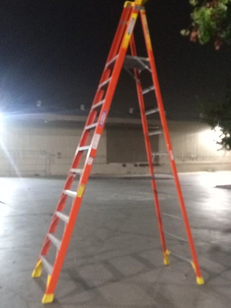 Werner 10 Ft. Podium Fiberglass Step Ladder 