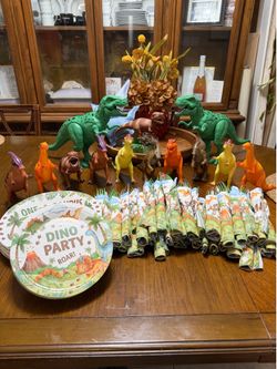 Dinosaur Baby Kids Party Decor Set Toys Centerpieces