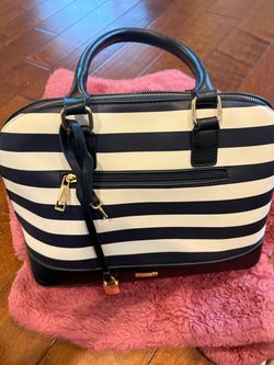 Aldo Striped Satchel Handbag