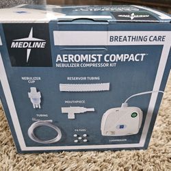 New Medline Aeromist Compact Compressor Kit Colors

Medline Aeromist Compact compressor HCS70004. It has never been used, it is just an open box

Incl