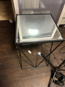 Glass end table