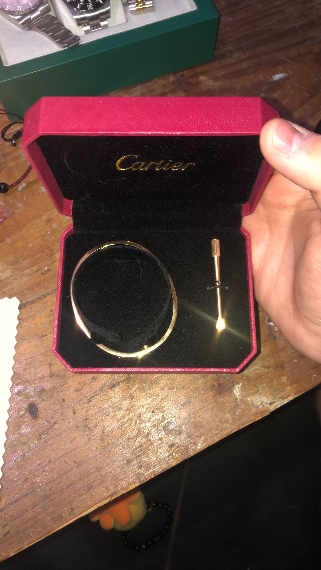 Gold women’s bracelet